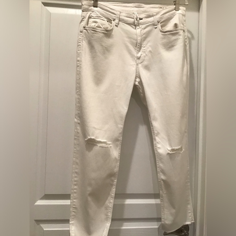 Rag & Bone White Jeans Women’s Sz 33